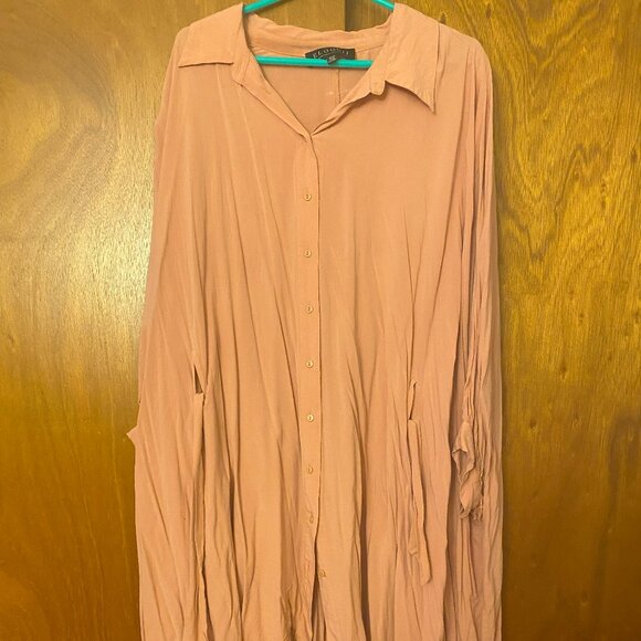 Eloquii pink loose tie tunic size 18/20 - Picture 1 of 3